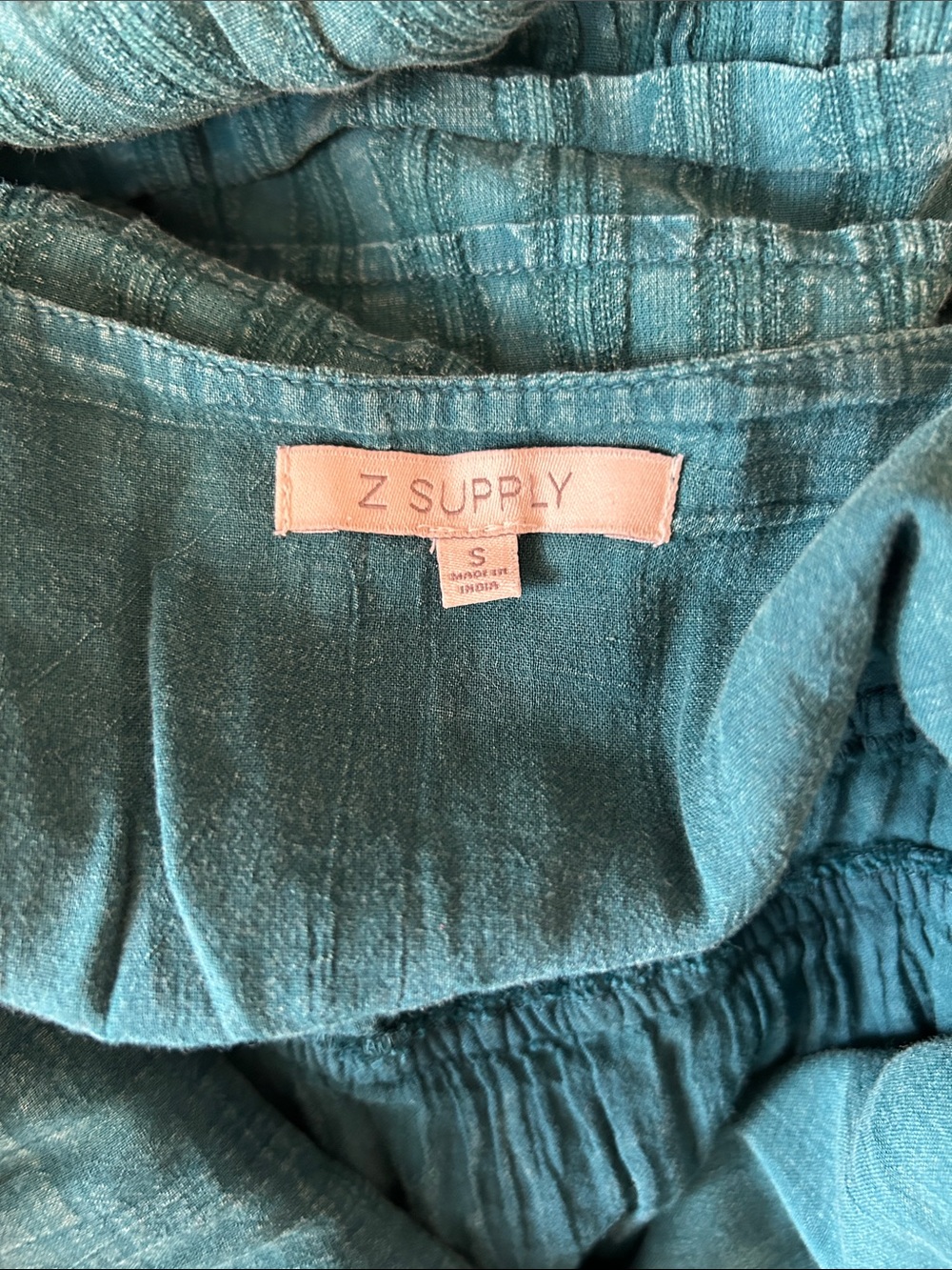 Z Supply Divinity Teal Spaghetti-Strap Maxi Dress size S - Picture 11 of 12